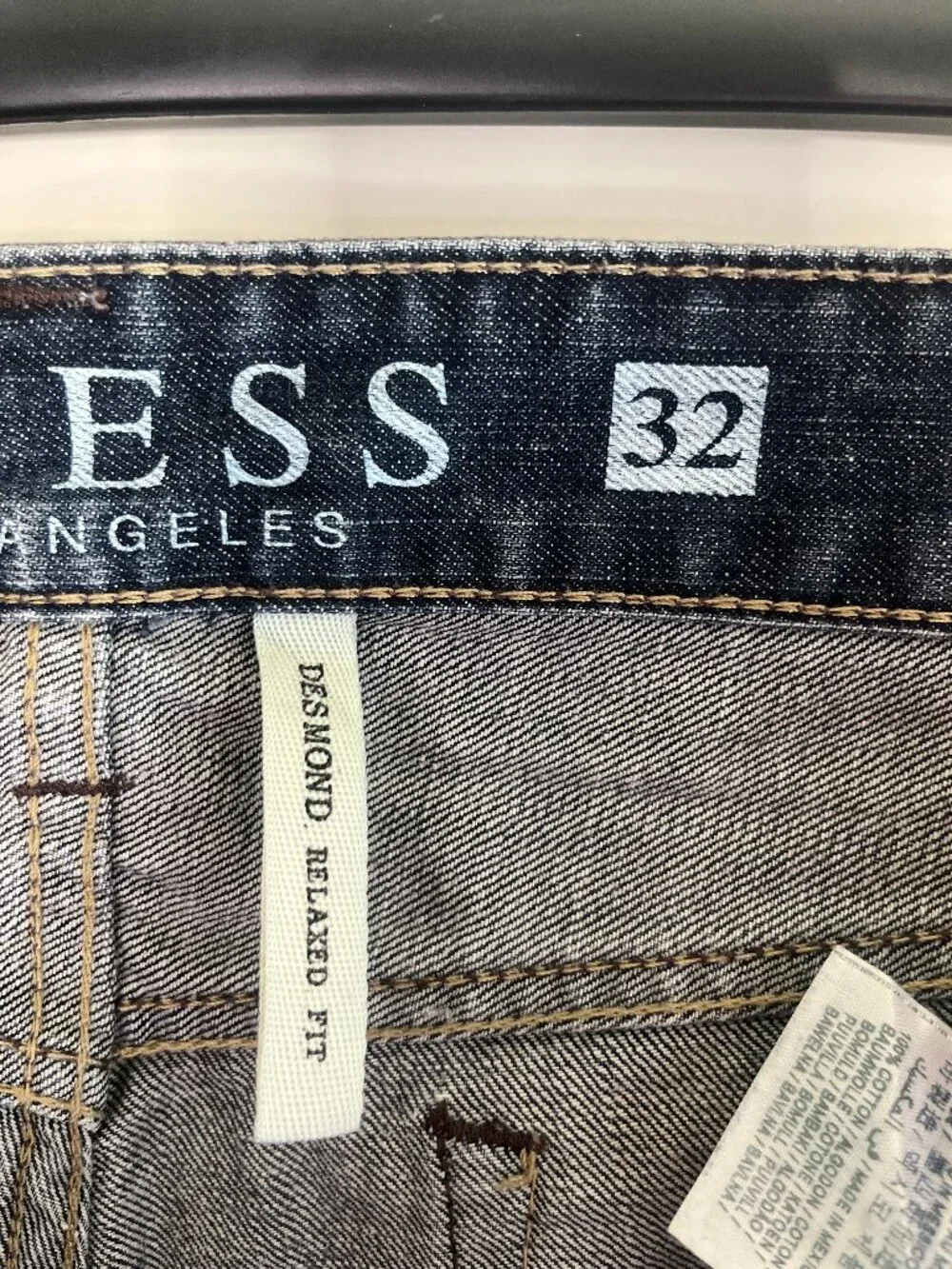 Guess Jeans Desmond Relaxed Fit Men's 32x32 Dark Wash Denim